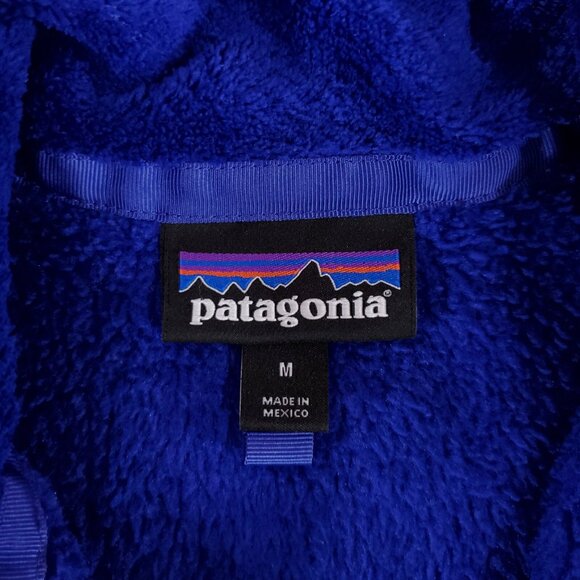 *FLAW* Patagonia Womens Size Medium Re-Tool Snap-T Pullover Sweater Blue 25442 - Picture 10 of 13